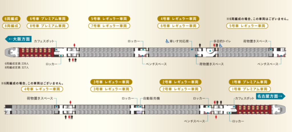 ひのとり車両編成について